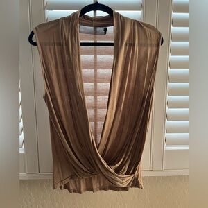 Women’s wrap sleeveless top